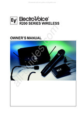 Telex Communications Electro-Voice R200 Series Owner's Manual