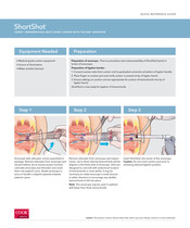 Cook Medical ShortShot Quick Reference Manual
