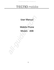 Tecno AX8 User Manual