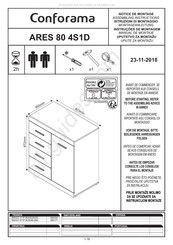 CONFORAMA ARES 80 4S1D Assembling Instructions