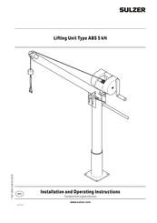 Sulzer ABS 5 kN Installation And Operating Instructions Manual