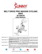 Sunny Health & Fitness SF-B901B User Manual