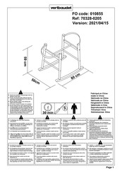 Vertbaudet 70328-0205 Assembly Instructions Manual