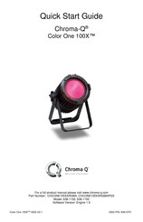 Chroma Color One 100X Quick Start Manual