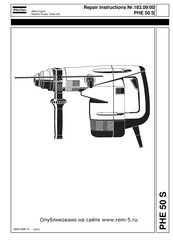 Atlas Copco PHE 50 S Repair Instructions