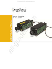 LumaSense technologies IMPAC IS 140 Operation Manual
