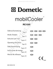 Dometic mobilCooler RC1500 Operating Instructions Manual