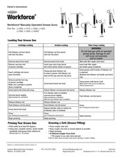 Legacy Workforce L1025 Owner's Instructions
