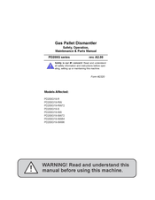 Wood-mizer PD200G19-SW72 Safety, Operation, Maintenance & Parts Manual