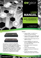 AVGear AVG-HD400DSC User Manual