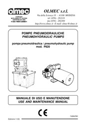 OLMEC P820-40 Use And Maintenance Manual