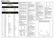 Matsui 2109 NS Manual