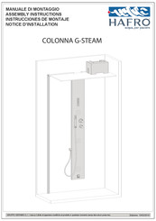 HAFRO COLONNA G-STEAM GER-4GSA3N4 Assembly Instructions Manual