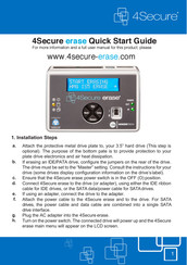 WiebeTech 4Secure erase Quick Start Manual
