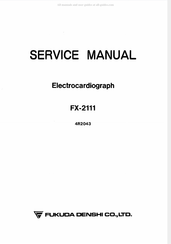 Fukuda Denshi 4R2043 Service Manual