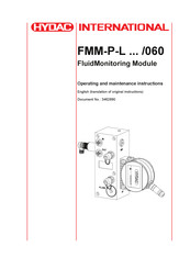 Hydac FluidMonitoring FMM-P-L/060 Series Operating And Maintenance Instructions Manual