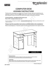 Piranha Elver PC1 Assembly Instructions Manual