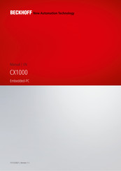 Beckhoff CX1000 Manual