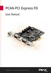 Peak PCAN-PCI Express FD User Manual