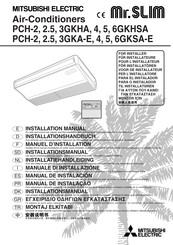 Mitsubishi Electric PCH-4GKSA-E Installation Manual