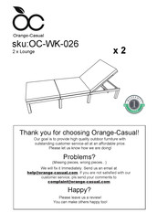 Orange-Casual OC-WK-026 Assembly Instructions Manual