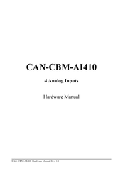 ESD CAN-CBM-AI410 Hardware Manual