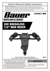 Bauer 21507-BR Owner's Manual & Safety Instructions