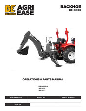 BE Ag & Industrial BACKHOE BE-BK Series Operations & Parts Manual
