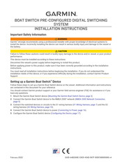 Garmin Boat Switch Installation Instructions Manual
