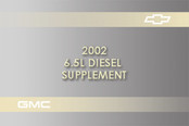Chevrolet GMC 2002 Owner's Manual Supplement