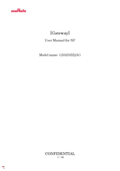 Murata LBAE0ZZ2AG User Manual