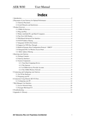 Atel AER-W80 User Manual
