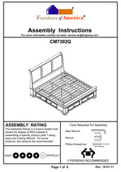 Furniture of America CM7302Q Assembly Instructions Manual