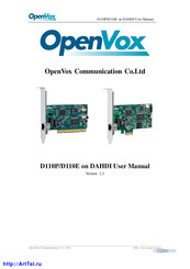 OpenVox DAHDI D110P User Manual