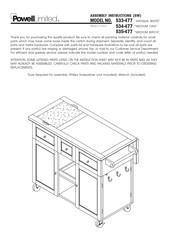 Powell 535-477 Assembly Instructions Manual