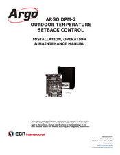 ECR International ARGO DPM-2 Installation, Operation & Maintenance Manual