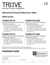 Altronix Trove T3MK75F16 Installation Manual