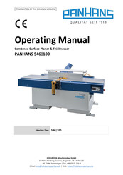 HOKUBEMA PANHANS 546|100 Operating Manual