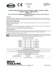 Sioux Tools 1449ESR Instructions And Parts List