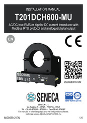 Seneca T201DCH600-MU Installation Manual