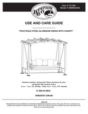 HAMPTON BAY 121 881 Use And Care Manual