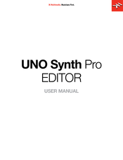 IK Multimedia Uno Synth Pro Editor User Manual