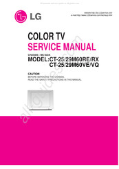 LG CT-29M60RE Service Manual