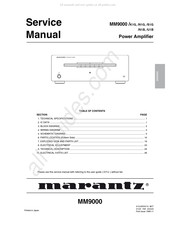 Marantz MM9000/S1G Service Manual