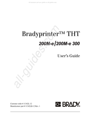Brady Bradyprinter THT 200M-e 300 User Manual