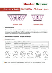 Master Grower Octopus 800X Installation Instructions Manual
