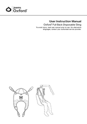 Joerns Oxford High Back Sling User Instruction Manual