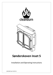 Cleanburn Sonderskoven Inset 5 Installation And Operating Instructions Manual