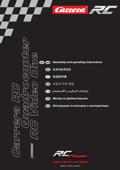 Carrera Video One 370503003 Assembly And Operating Instructions Manual