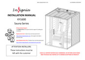 Insignia Sauna KY1600 Installation Manual